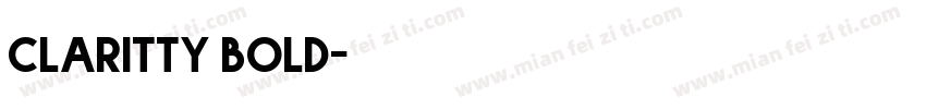 CLARITTY bold字体转换
